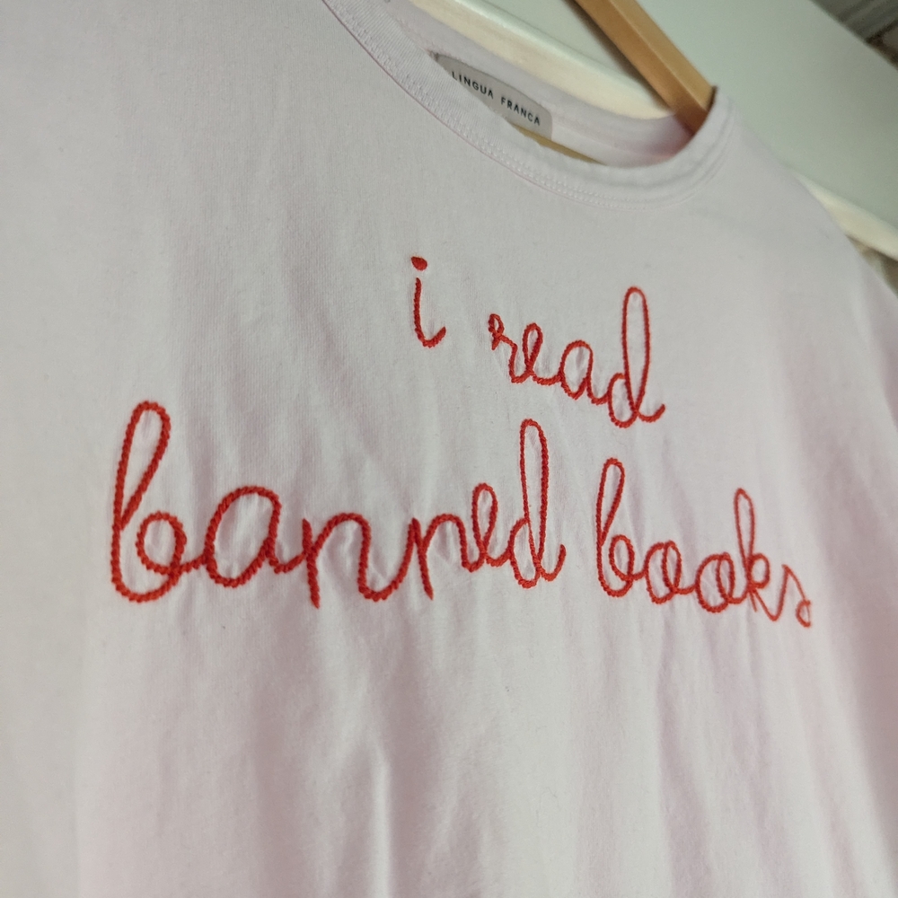 Lingua Franca I Read Banned Books Tee